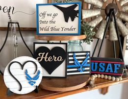 Air Force USAF Tiered Tray Set