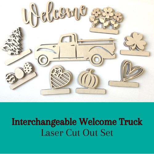 Interchangeable Welcome Truck with Cutouts