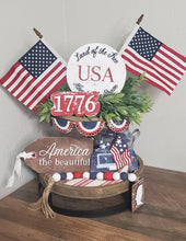 Land of The Free 1776 Tiered Tray Set