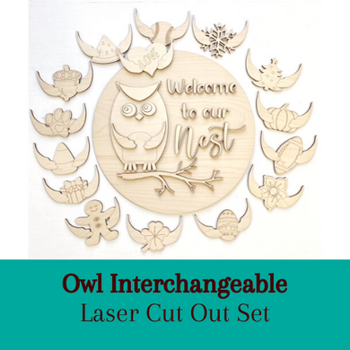 Owl Interchangeable Door Hanger