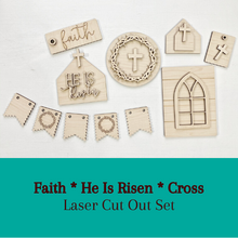 Faith * He Is Risen * Cross Tiered Tray Set