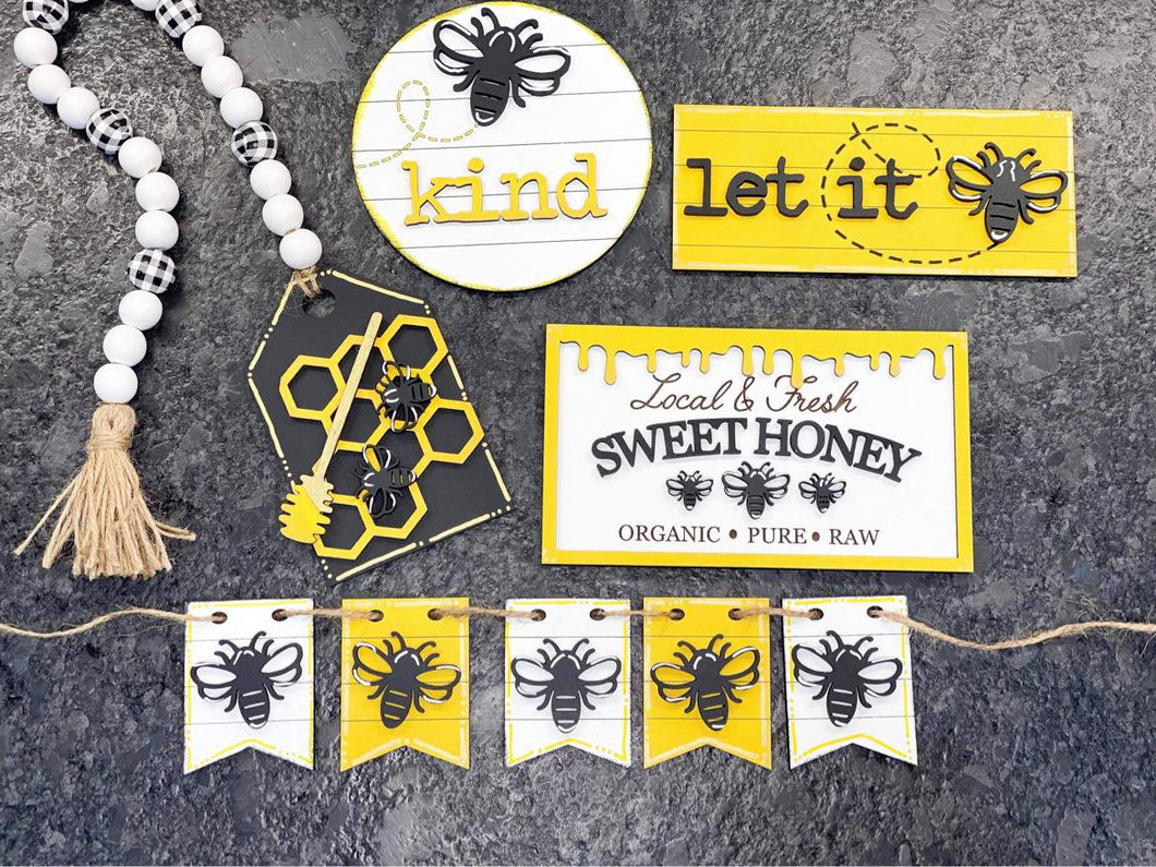 Let It Bee Tiered Tray Set