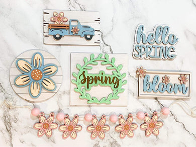 Hello Spring Bloom Tiered Tray Set