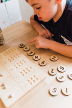 Wood Number Coins - Math Manipulatives - Educational Game - Montessori - Homeschool - Preschool Learning - Math Activities - Counting Games