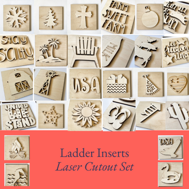 Interchangeable Leaning Ladder & Inserts