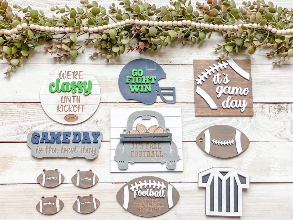Football It's Game Day Tiered Tray Set
