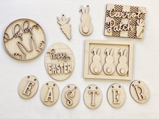 Hip Hop Easter Tiered Tray Set