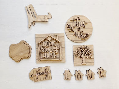 Home Sweet Home | This Is Us | Family Tiered Tray Set