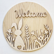 Bunny & Floral Welcome Round