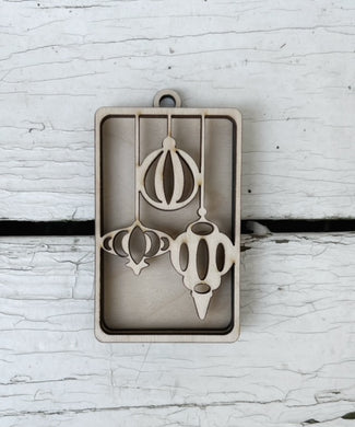 Christmas Ornament Gift Card Layered Ornament