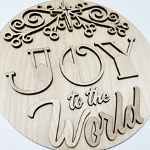 Joy to the World Round Doorhanger