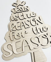 Jesus Is the Reason for the Season Christmas Tree Doorhanger