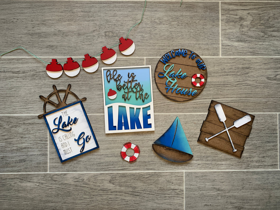 Life is Better at the Lake Tiered Tray Set