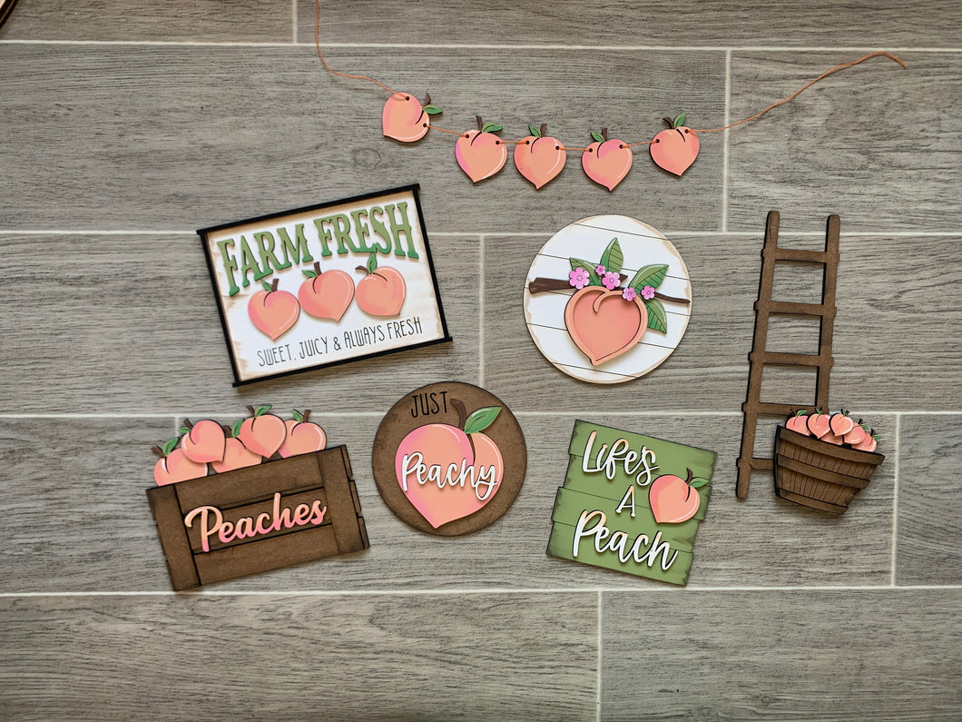 Peaches Tiered Tray Set