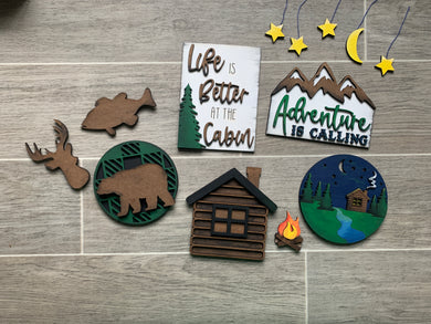 Life Is Better At the Cabin Adventure Tiered Tray Set