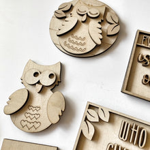 Owl | Be Owlsome | Who Gives a Hoot Tiered Tray Set