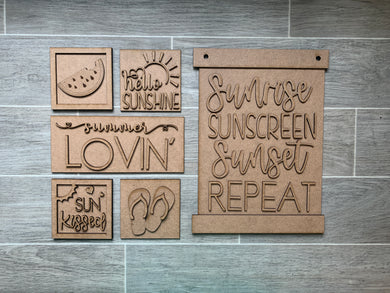 Summer Wall Collage Set