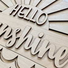 Hello Sunshine Round Doorhanger