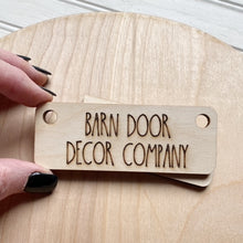 Customizable Wood 2 Piece Door Hanger