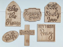 Amazing Grace Faith Family Love But First Pray Tiered Tray Set