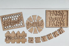 Gather Grateful Blessed Farm Sweet Farm Tiered Tray Set