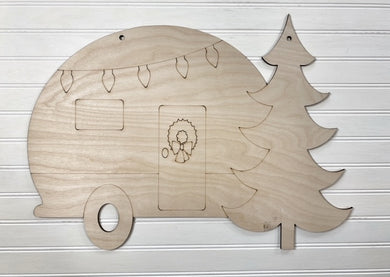 Christmas Camper Blank