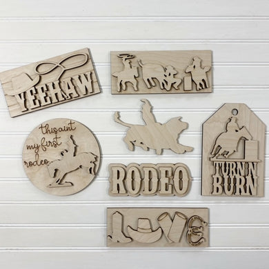 Rodeo Western YeeHaw Tiered Tray Set
