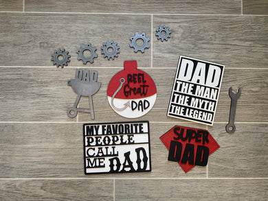 Reel Great Dad Super Dad Tiered Tray Set