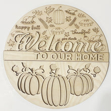 Welcome To Our Home Round Doorhanger