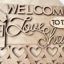 Welcome to the Love Shack Valentine's Day Round Doorhanger