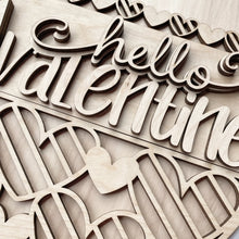 Hello Valentine Love Letter Valentine's Day Round Doorhanger