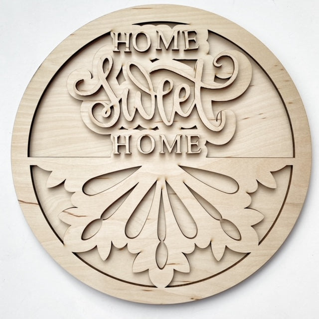 Home Sweet Home Decorative Round Doorhanger