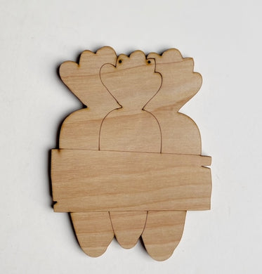 Triple Carrot Banner Blank