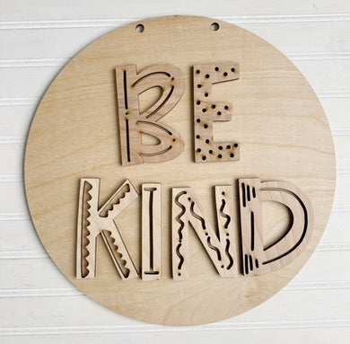 Be Kind Round Doorhanger