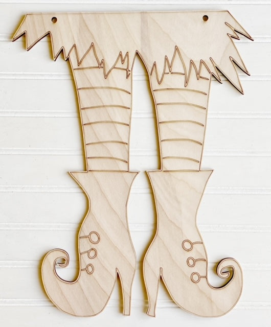 Witches Boots Blank Cutout