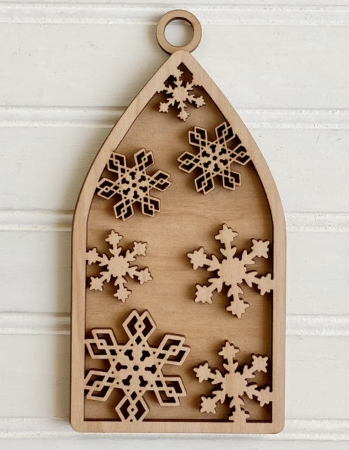 Arch Snowflake Double Layer Ornament