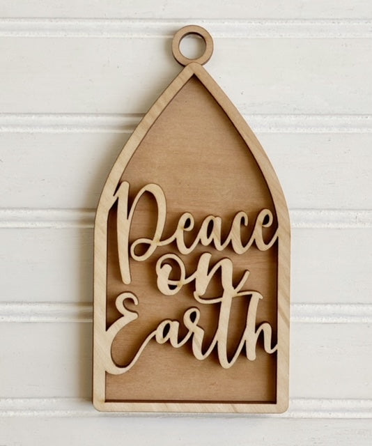 Arch Peace On Earth Double Layer Ornament