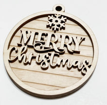 Merry Christmas Double Layered Ornament
