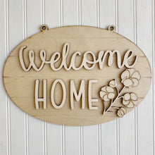 Welcome Home Oval Cotton Doorhanger