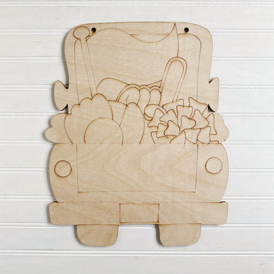 Back of Truck Baseball Theme Scored Blank Cutout