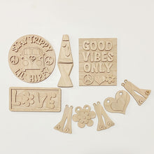 Stay Trippy Lil' Hippy Good Vibes Only Lava Lamp Tiered Tray Set