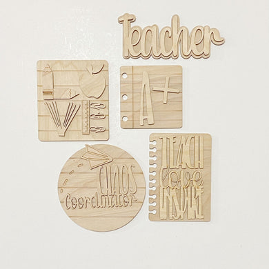 Teach Love Inspire Chaos Coordinator Teacher Tiered Tray Set