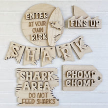 Shark Area Chomp Chomp Fins Up Tiered Tray Set