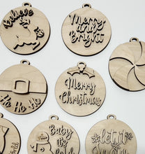 Traditional Christmas Ornament Set of 10 Round Ornaments