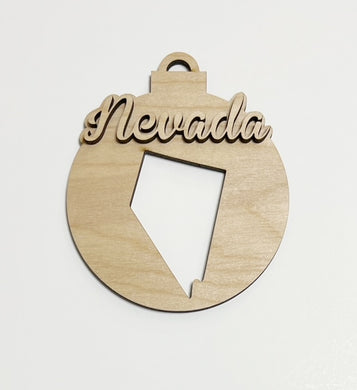 USA State Double Layered Cutout Ornament