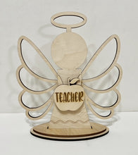 Standing Angel with Halo Shelf Sitter