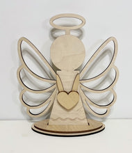 Standing Angel with Halo Shelf Sitter