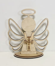 Standing Angel with Halo Shelf Sitter