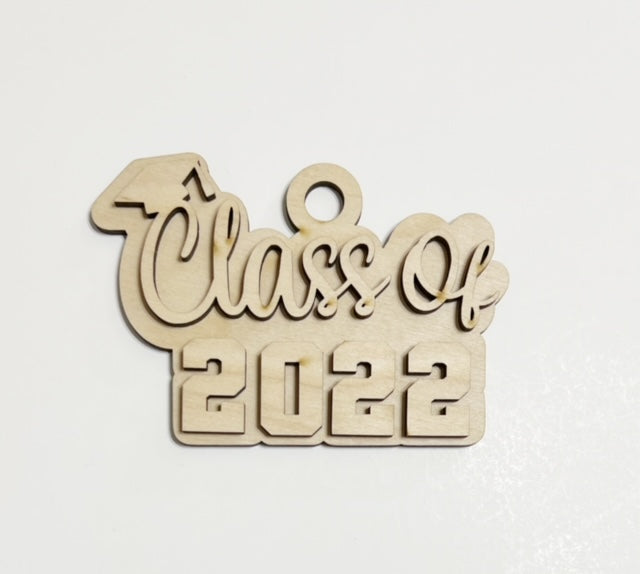 Class of 2022 Double Layer Car Charm Ornament
