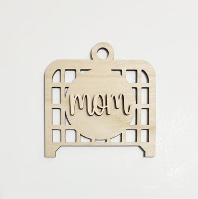 Soccer Mom Goal Double Layer Car Charm Ornament